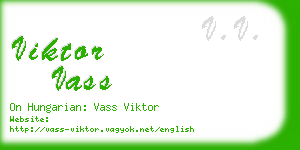 viktor vass business card